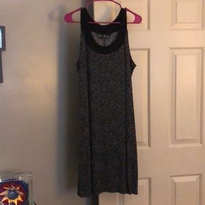 Black and grey tank style dress. 2X